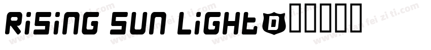 Rising Sun Light字体转换